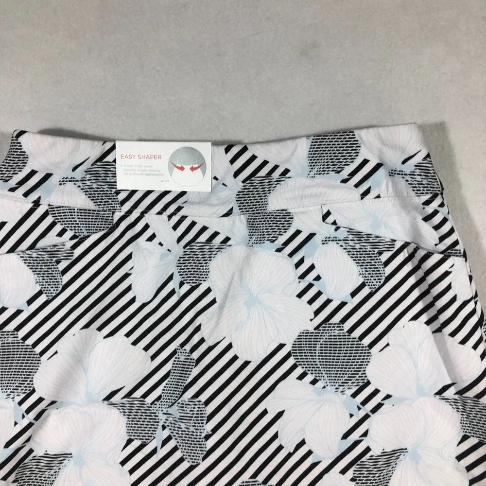 NEW Lady Hagen Women Missy 4 Empower Printed Skort Calm Blue Easy Shaper NWT $55